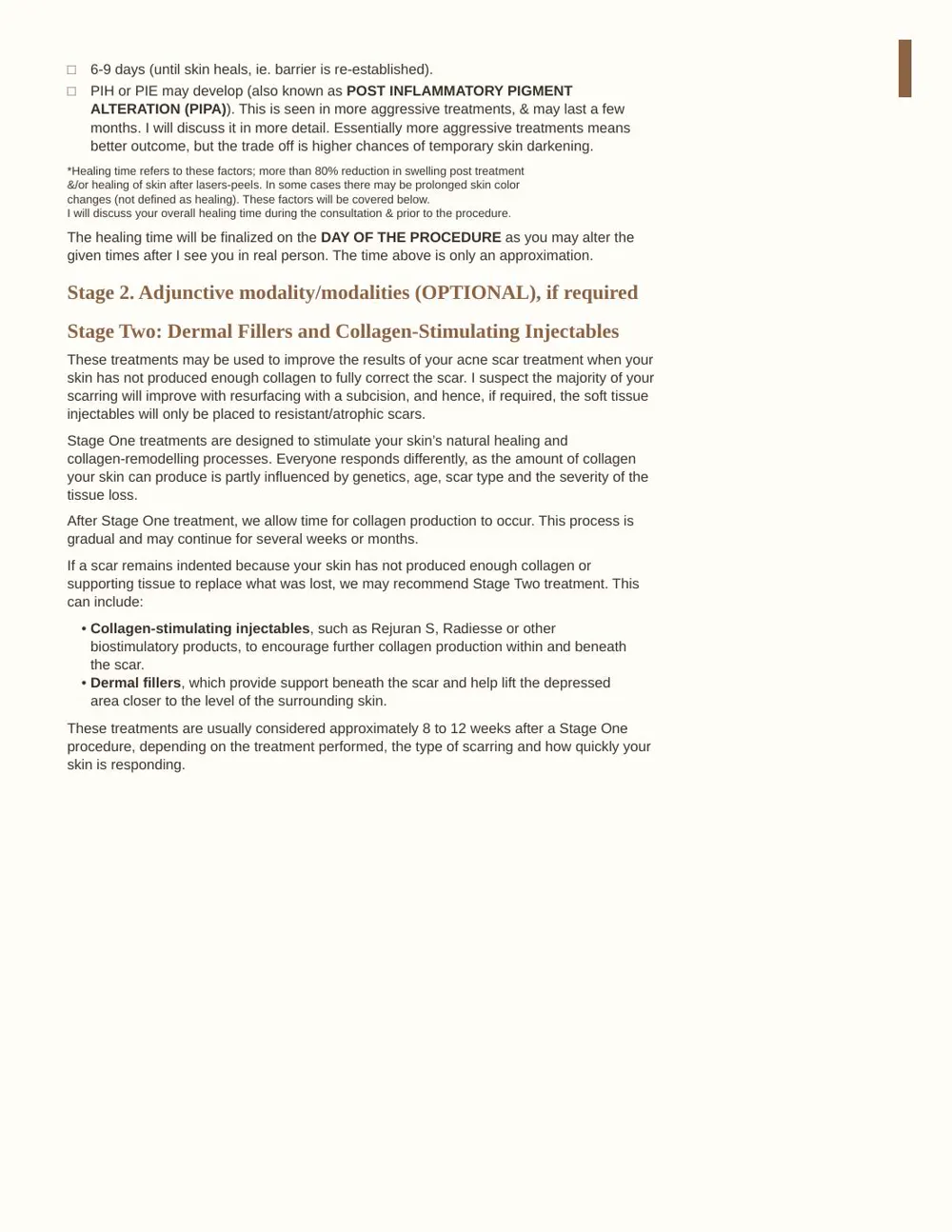 Report page